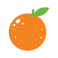 vector illustration of an orange fruit