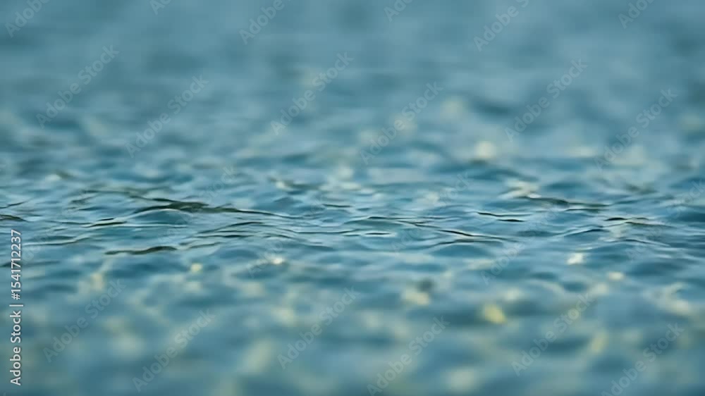Poster close up view of rippling water surface with subtle reflections and textures