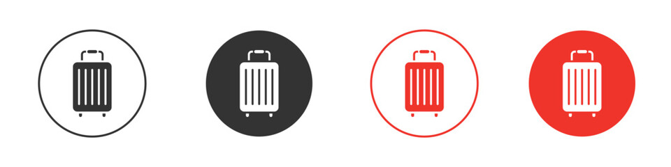 Suitcase icon Logos. Flat Vector Icon Design Template