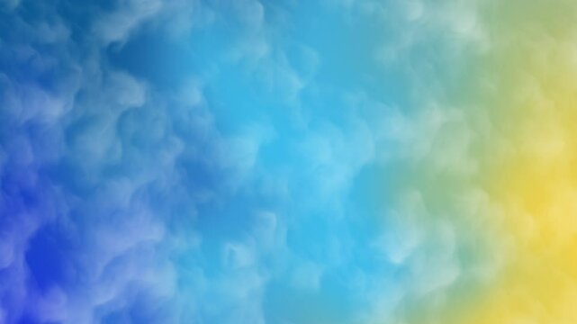 Sfumatura astratta di blu, azzurro e giallo