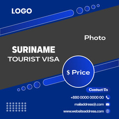 suriname-tourist-visa-travel-flyer-template