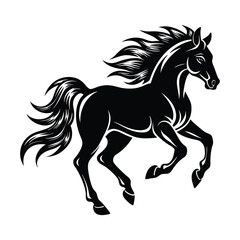 Obraz premium Lion head vector illustration in black and white with tribal style suitable for vinyl or tattoo design