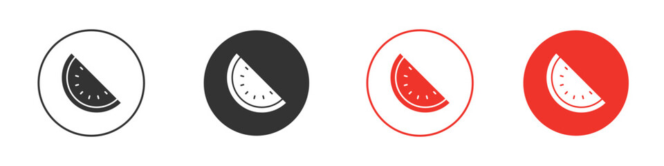 Watermelon icon Logos. Flat Vector Icon Design Template