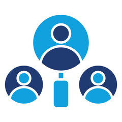 Know Your Customer Flat Blue Icon