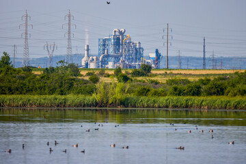 image of a woodworking factory seen from a distance