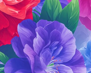 Vibrant floral bouquet close-up