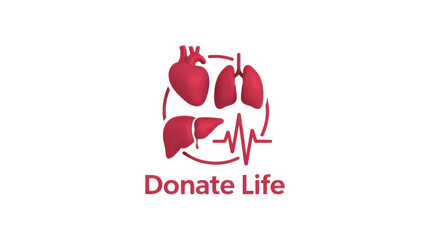 World Organ Donation Day isolated on transparent background, Generative ai.