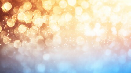 Obraz premium Captivating bokeh lights create a dreamy atmosphere during sunset