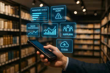 Digital Security and Business Insurance UI Scene