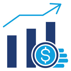 Investment Flat Blue Icon
