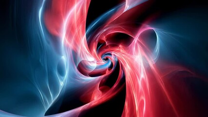 Blue and Red Energy Swirl, Abstract Colorful Composition