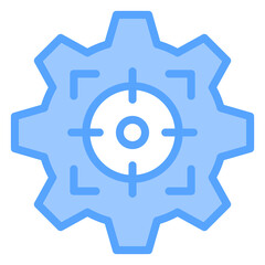 Focusing Blue Icon
