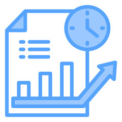 Long Trem Planning Blue Icon