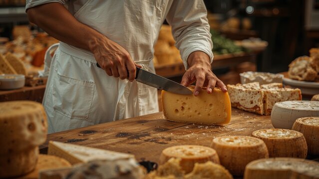 baker kneading dough