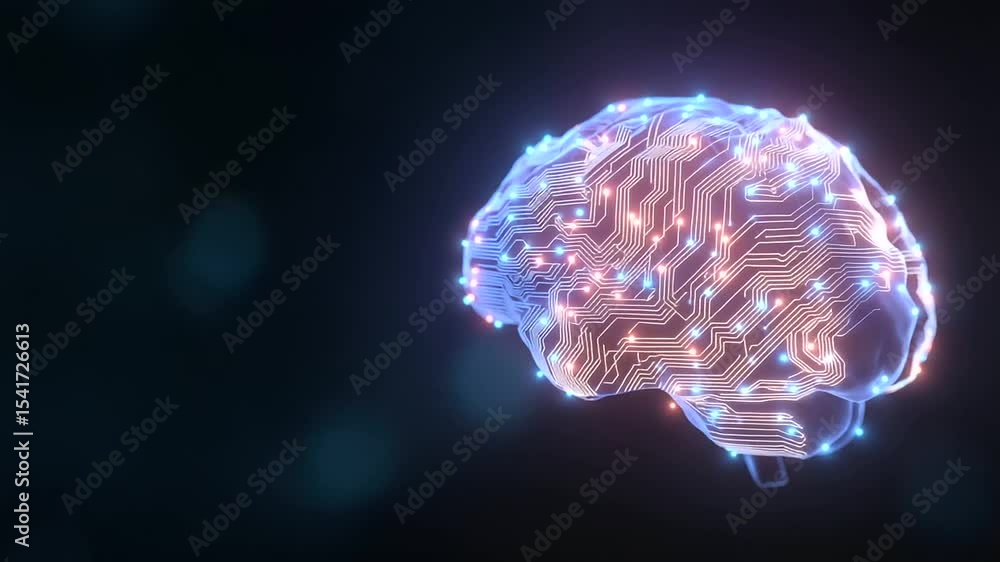 Aufkleber cutting-edge brain-machine interface design featuring advanced electronic sensors and seamless techn