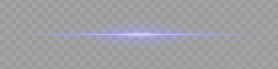 Neon purple horizontal light beam with soft edges and glowing aura on transparent background. A sleek energy pulse perfect for sci-fi UIs, HUDs, or digital light transitions.