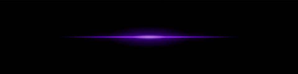 Elegant soft purple horizontal beam glowing on a dark background. A subtle flare evoking sunrise energy, cinematic transitions, or the first blink of futuristic awakening.