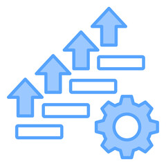 Improvement Blue Icon