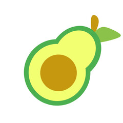 fresh fruit and vegetable illustration icon