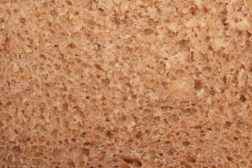Close-up texture of rye bread