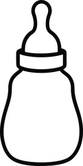 vector illustration of a bottle of milk