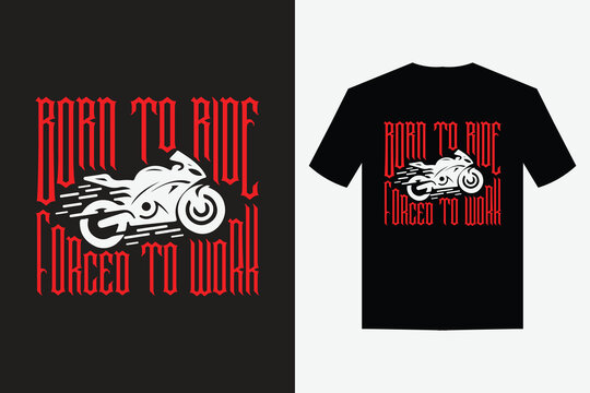 modern creative bike rider t shirt design