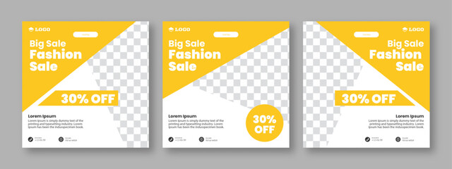 Modern social media post Fashion Sale Yellow color minimalistic. New collection yellow color sale poster elegant sale and discount promotional advertising banner. 
