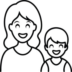 vector illustration of a boy