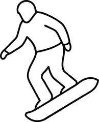 skiing icon vector illustration