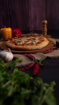 Cheesy Pizza in Slow Mo
