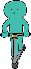 Illustration of scooter
