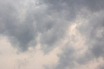 dark storm clouds on the sky. gloomy overcast weather. scenic environment of disaster climate....