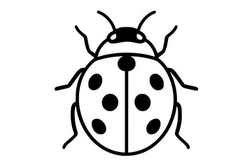 Ladybug Line Art
