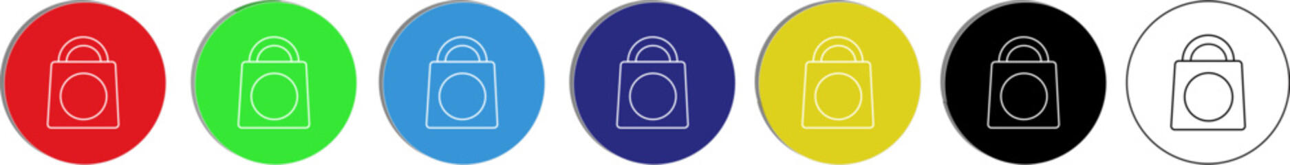 "Minimalist shopping bag icon symbolizing retail therapy, eco-friendly lifestyle, and consumer wellness choices, transparent background."