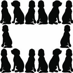 Sitting Dog Silhouette