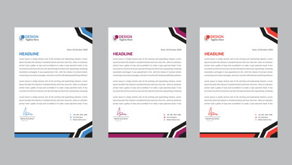 modern letterhead design template