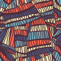 Seamless pattern of colorful stripes. Ideal for women's and children's fabrics, home decor or gift items. Vector background.