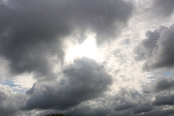 sunny day with clouds