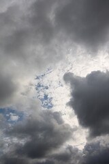 many clouds in the sky