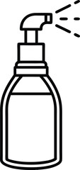 beauty product spray bottle vector.