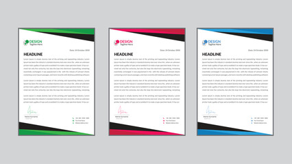 modern letterhead design template