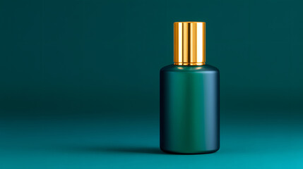 Obraz premium Luxury Cosmetic Display on Matte Green Background