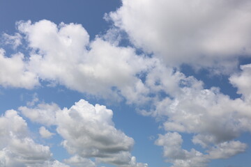 white clouds in the sky