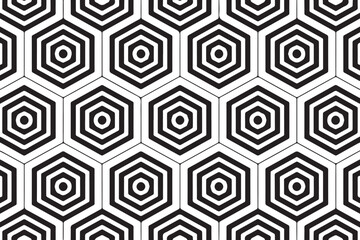 Black Abstract Geometric Pattern Vibrant Seamless Design