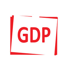 world GDP growth Graph on glowing dotted world map vector poster