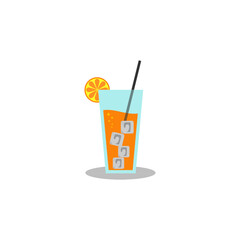 Fresh Orange Juice Vector Illustration