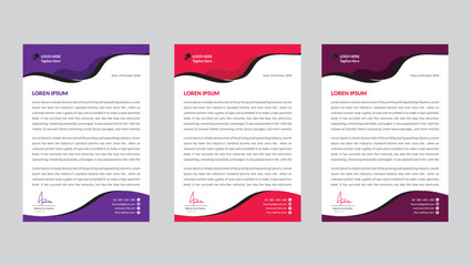 modern letterhead design template