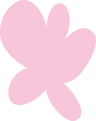 Freeform Abstract Pink Organic Shape