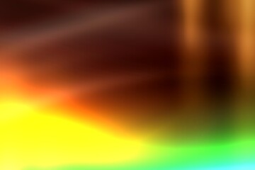Abstract blurred gradient background with yellow, orange, brown and green colors