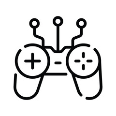 Grab this linear icon of digital gamepad controller